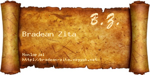 Bradean Zita névjegykártya